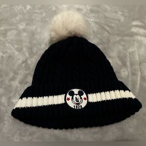 H&M Mickey Mouse 1928 Dark Blue Cable Knit Hat in Size US 2-6 Months